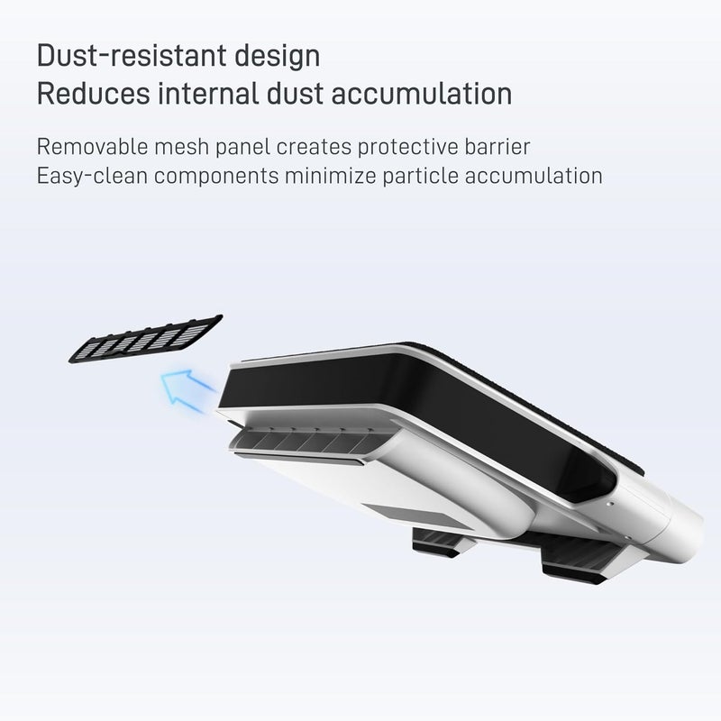 FlyDigi BS2 Laptop Cooling Pad, Wind-Pressure Closed-Loop Turbo-Fan for 15.6-21 Inch, Adjustable Speed, Dual Noise Reduction, Intelligent Temperature Control, 4-Angle Adjustable - Image 5